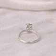 thumbnail image 4 of Cora Jewellery 1.7CT Oval Solitaire Moissanite Engagement Ring For Women, 18K White Gold, 4 of 7