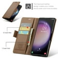 thumbnail image 3 of K-Lion RFID Blocking Wallet Case for Samsung Galaxy S10, Durable Retro Suede PU Leather Folio Flip Case with Magnetic Closure,Galaxy S10 Case Wallet with Card Holder Kickstand, Brown, 3 of 6