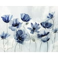 thumbnail image 2 of Nan 24x20 White Modern Wood Framed Museum Art Print Titled - Indigo Spring Awakening, 2 of 4