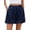 Navy Blue, variant on Womens Shorts Silk Lace Elastic Waist Pajama Bottoms Satin Shorts for Women Cute Summer Ruffle Pants with Pockets