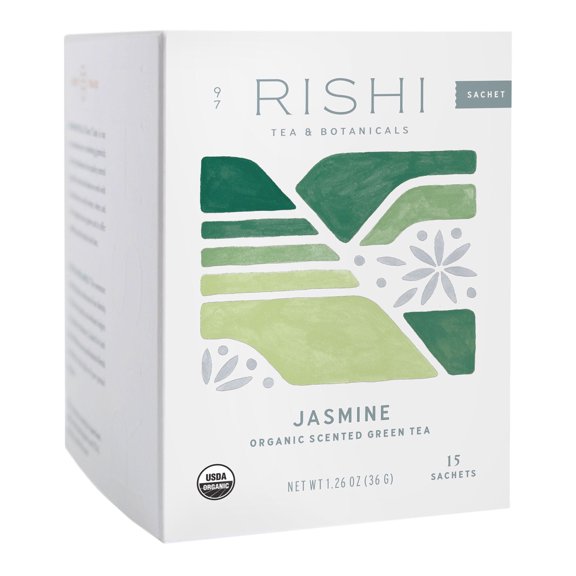 Rishi Jasmine Green Tea 1.48 oz. Pack of 4