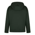 thumbnail image 5 of Men Solid Long Sleeve Pullover Fleece Hoodie Inverted Ancient Coat, 5 of 5
