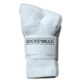 thumbnail image 2 of 180 Pairs Case of Kids Sports Crew Socks, Wholesale Bulk Pack Sock for boys and girls, by WSD (White, 6-8), 2 of 6