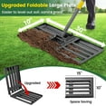thumbnail image 2 of OLIYNEDY Lawn Leveling Rake, 30"x 10" Foldable Heavy Duty Leveler lawn Tool,1" Diameter Adjustable Long Handle Leveling Rake, 60", 2 of 7