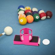 harayaa Pool Cue Chalk Holder Aluminum Practical Tool Portable Chalk Case Chalk Carrying Pink