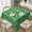 St.patrick''s Day, variant on Checkered Christmas Tablecloth Square 54x54 Inch Red Green Plaid Table Cloth,Stain Resistance Retro Winter Xmas Holiday Table Covers for Kitchen Dining,Small Tablecloth for Party Picnic