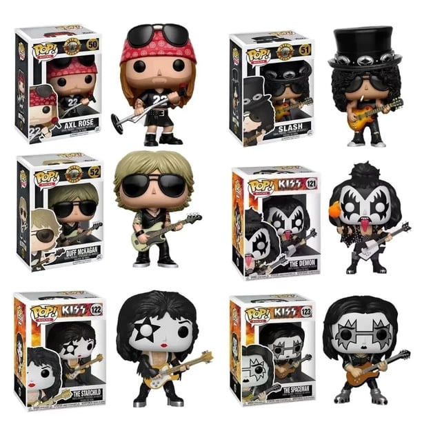 Funko POP Vintage Heavy Metal Kiss Band Rock Poster Music Team