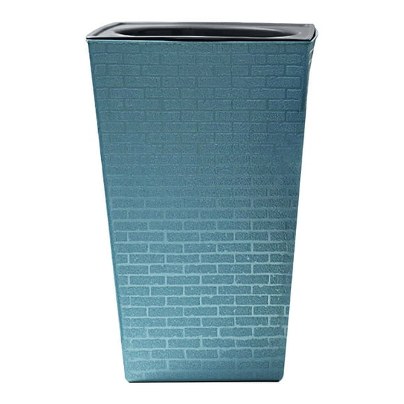 Binmer Flower Pots Clearance Plastic High End Multi Color Water Storage Lazy Flower Pot Brick Pattern Imitation Metal Plastic Flower