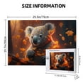 thumbnail image 4 of Sikiie Cute Maple Leaf Koala Puzzle, Jigsaw Puzzles, Jigsaw Puzzles 1000 Pieces, Custom Jigsaw Puzzle for Adults (29.5×19.7in, Horizontal), 4 of 9