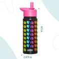 thumbnail image 6 of Wildkin Kids Rainbow Hearts 18 oz Steel Bottle, 6 of 6