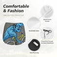 thumbnail image 6 of Lsque Fun Riding Dinosaur Printed Women's Running Shorts with Liner Pockets,Elastic Quick Dry Workout Athletic Gym Yoga Shorts,Womens High Waist Shorts-Medium, 6 of 9