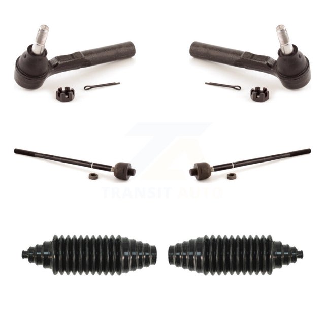Transit Auto Front Steering Tie Rod End & Boot Kit for Car Pontiac Montana Chevrolet Uplander Buick Rendezvous Terraza Aztek Saturn Relay - Left Right Side (Driver Passenger) KTB-100022