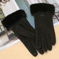 thumbnail image 5 of Guantes cálidos de invierno para mujer, guantes con pantalla táctil, guantes para enviar mensajes de texto a prueba de viento para conducir, senderismo y correr, 5 of 5