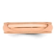 thumbnail image 4 of Auriga Fine Jewelry 14K Rose Gold 5mm Milgrain Half-Round Wedding Band for Women Size 6, 4 of 6