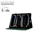 thumbnail image 5 of GSFY Case for 2024 iPad Pro 11 Inch 5th Generation (M4), Carbon Fiber Pattern Smart Premium PU Leather Wallet Stand Protective Shell Auto Sleep Wake for iPad Pro 11 5th Gen, Green, 5 of 7