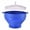 Blue, variant on Oven Safe Silicone Popcorn Maker, Microwave Popcorn Bowl with Ventilated Lid, Collapsible Heat Resistant Bucket for Home Movie Night Snacks Kitchen Storage,Red