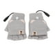 thumbnail image 4 of Guantes calefactables USB para hombre y mujer, de invierno, tejidos, sin dedos, para oficina, color gris, 4 of 14