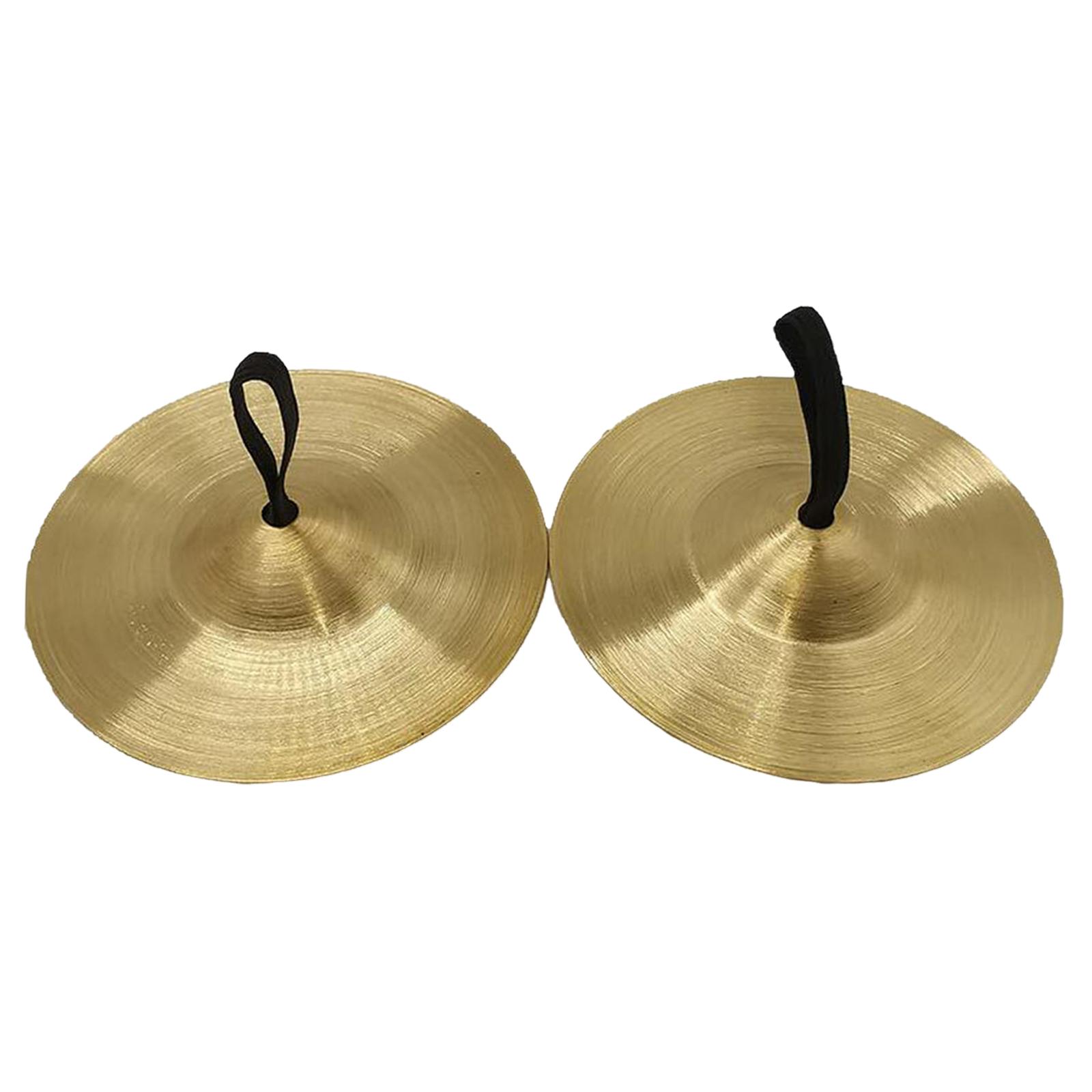 Hand Cymbals Kids Handheld Cymbals Musical Instrument copper Crash Cymbal for Kids ,Finger Cymbals for Activity, Events, Chorus, Presentations 9cm - image 5 of 8