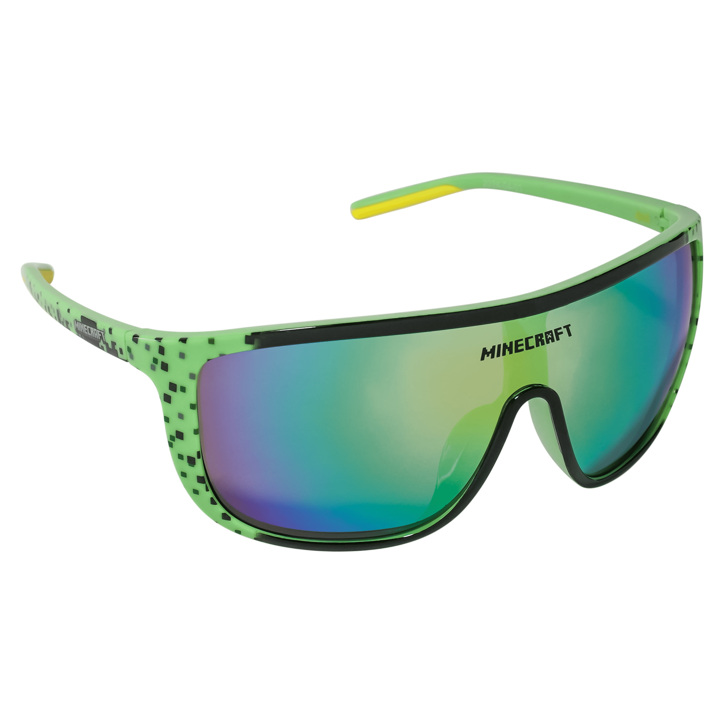 Pokemon Minecraft Green Pixel Sports Wrap Kids Sunglasses UV400