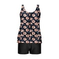 thumbnail image 5 of QETYUW Two Piece Tankini Swimsuits for Women Tummy Control Bathing Suit with Boyshorts Floral Print Modest Swimwear, 5 of 6