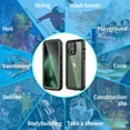 thumbnail image 3 of Allytech iPhone 14 Pro Max Case Waterproof, iPhone 14 Pro Max Case with Screen Protector, Full Body Protective IP68 Waterproof Shockproof Case Cover for Apple iPhone 14 Pro Max - Black, 3 of 11