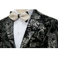 thumbnail image 3 of Visaccy Boy's Dress Floral Suit Lapel Boys Blazer Jacket Slim Fit Stylish Blazer Dress Suit, 3 of 5