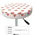 thumbnail image 4 of Xecao's Strawberry Print Stool Covers offer stylish, washable protection for PU round bar stools, perfect for home or commercial use., 4 of 7