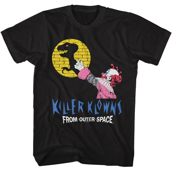 Killer Klowns In Outer Space Shadow Puppet Show Black Adult T-Shirt 4Xl