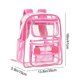 thumbnail image 3 of CaiYueKe Clear PVC Backpack Transparent Stadium Backpack for College Travel Events Large Capacity Waterproof Lightweight Breathable Backpack for Laptop Work Commuter, 3 of 7