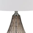thumbnail image 3 of 31 Inch Glass Table Lamp with Dimmer, Geometric Base, Brown- Saltoro Sherpi, 3 of 5