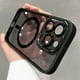 thumbnail image 2 of Luxury Magnetic Metal Lens Bumper Protection Case For iPhone 16 15 14 13 12 11 Pro Max 16 Plus Wireless Charge Hard Clear Cover, 2 of 4