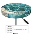 thumbnail image 4 of Bingfone12 Inch Padded Round Bar Stool Cover Cushion With Elastic Fabric Round Chair Seat - Watercolor Sea Turtle, 4 of 7