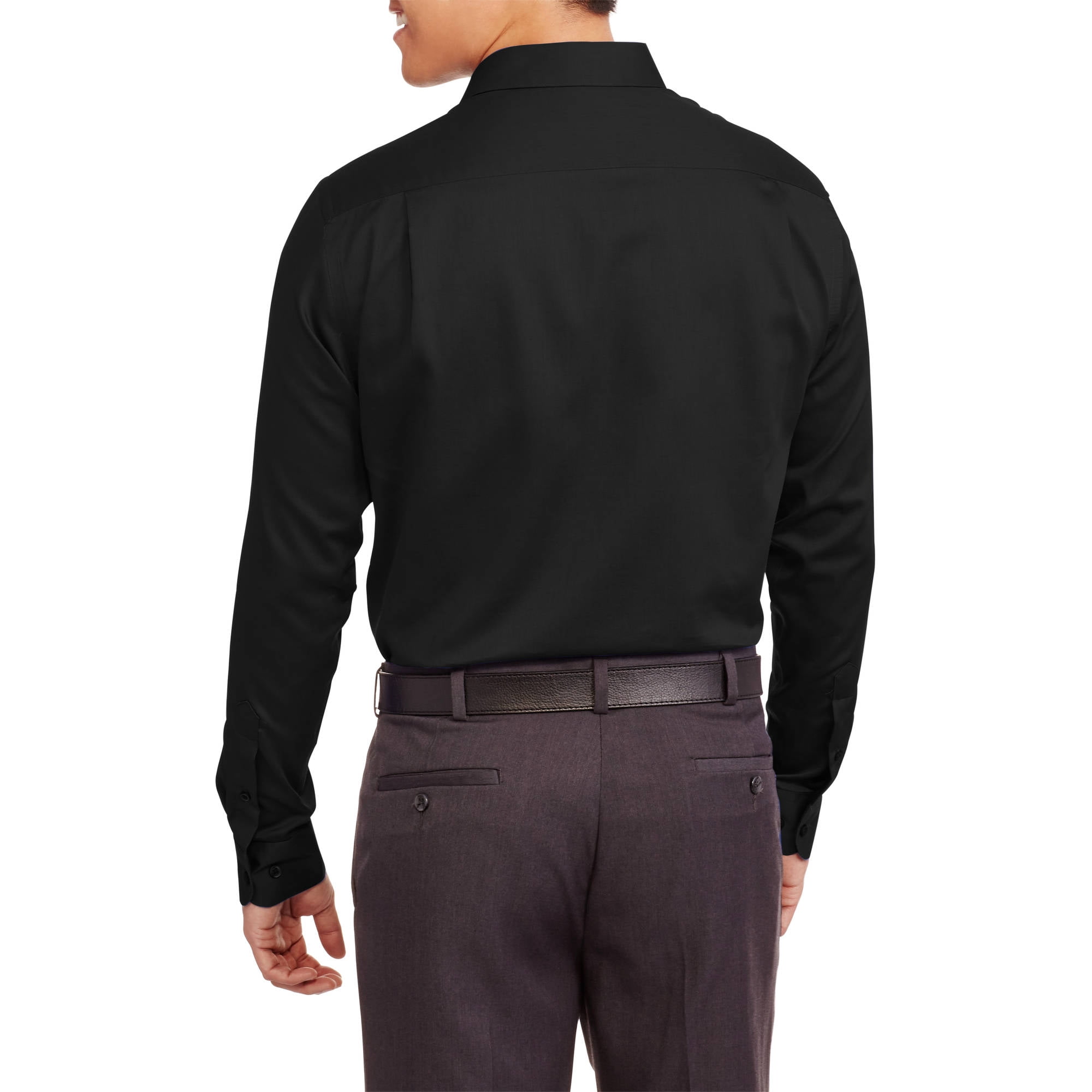 Men/'s Premium Wrinkle Resistant Long Sleeve Button Down Sateen Dress Shirt