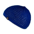 thumbnail image 4 of Candid Signature Apparel - Handmade Skullcap Beanie w/Premium Open Knit, Soft & Breathable Bamboo Cotton for Everyday Wear, Blue, 4 of 4