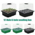 thumbnail image 2 of OIUR Seeds Starter Tray 6 Cells/12 Cells Seeds Germination Tray with Adjustable Humidity Vent Plant Nursery Box for Indoor Garden Bonsai Seedlings Starting Growing, 2 of 7