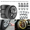 thumbnail image 3 of Walbest C20018 TR414 - Universal TPMS Chrome Valve Stem Sleeve Covers and Cap Dress Up Kit- Set of 4 - FITS All TPMS Rubber Valve Stems for All Make and Model Cars and Trucks with TPMS Sensors, 3 of 7