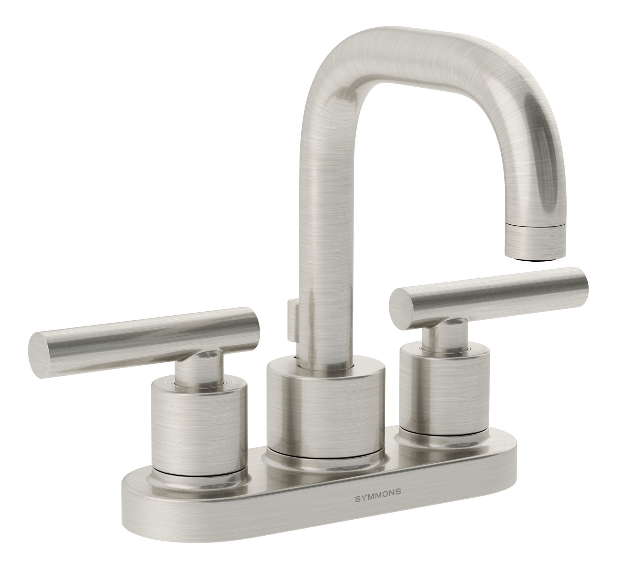 Dia 4 in. Centerset 2Handle Bathroom Faucet with Drain Assembly in