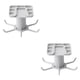thumbnail image 2 of Injueey Gancho giratorio autoadhesivo con 6 ganchos Lazos para puertas de pared Bolsa Perchas multiusos Estante colgante giratorio Estante para Type1 NO1, 2 of 6