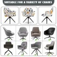thumbnail image 6 of Xoenoiee Abstract Boho Geometric Art Print Velvet Curved Back Dining Room Chair Covers with Arms Stretch Swivel Bar Stool Chair Slipcover, Removable Vanity Office Desk Armchair Protector Covers, 6 of 7