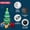 Tree with Colorful Lights, variant on Joyfy 7ft Christmas Tree Inflatables,Giant Christmas Inflatable Tree with 3 Gift Boxes Blow Ups Yard with Built-in LEDs for Holiday Party Garden Lawn Decor