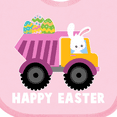 thumbnail image 4 of Inktastic Happy Easter Bunny Delivering Easter Eggs Boys or Girls Baby Bib, 4 of 4