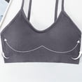 thumbnail image 7 of Gytharion Women's Ribbed Sports Bras Solid Color Wide Straps Flexible Support Seamless Bras Workout Comfort Wireless Bras, 7 of 7