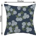 thumbnail image 6 of Wrongduck Pillow Covers 18x18 Inch 2 Pcs Blue Green Hydrangea Flower Decor Throw Pillows Vintage Floral Seasonal Summer Outdoor Decoration Pillowcase Linen Cushion Cover for Couch Sofa, 6 of 14