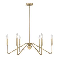 Kennedy 6-Light Chandelier in Brushed Champagne Bronze