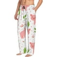 thumbnail image 2 of Daiia Funny Little Pigs Men's Sleep Pant with Pockets and Drawstring,Pajama Pants-Medium, 2 of 9