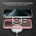 thumbnail image 4 of Magnetic Case Designed for iPhone 14 Pro Max, Carbon Fiber Texture Compatible with Mag-Safe Charging Cover, Slim Lightweight Shockproof Case Skin-Feel Protective for iPhone 14 Pro Max, Pink, 4 of 9