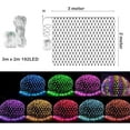 thumbnail image 4 of SHANJIA Garden Net Lights Battery Operated, 2mx3m 192LEDMesh Fairy String Lights Fairy Net Lights 8 Modes Waterproof Net Mesh String Lights for Garden Balcony Decor, 4 of 8