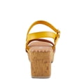 thumbnail image 3 of Patrizia Women's SANDRINE Quarter Strap Cork Platform Sandals Mustard Multi EU 38 / US 7.5 - 8, 3 of 5