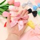thumbnail image 4 of Uxcell 50Pcs Mini Lazo de Cinta 2.8" Mini Flor de Cinta de Satén con Cinta Adhesiva de Doble Cara para Manualidades DIY Costura Boda Fiesta de Cumpleaños Caqui Oscuro, 4 of 6