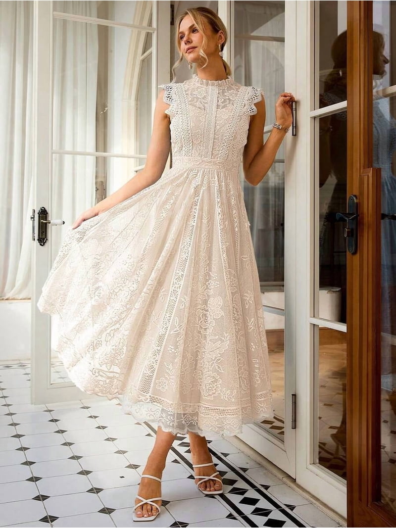 midi dress for graduation party V-neck Dress,navy Blue Dress,formal Dress,custom Made on Luulla the dress combines timeless charm with modern comfort Apricot Vintage Lace A-Line Midi